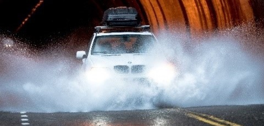 extreme rain on roads